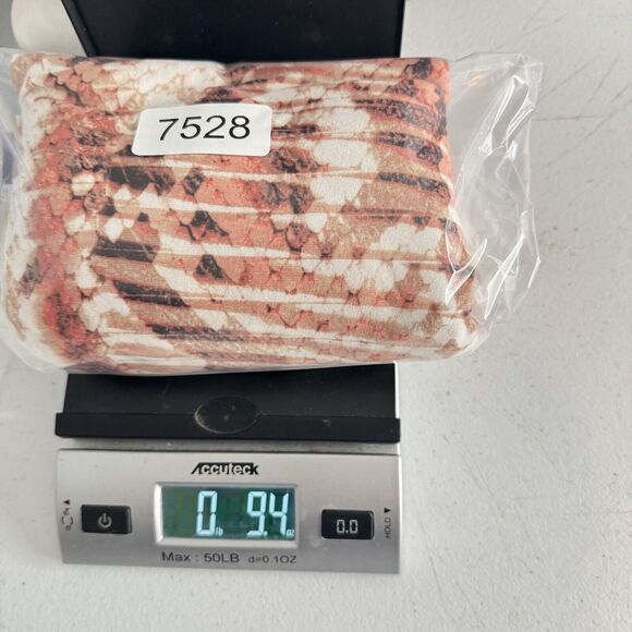 Dana Buchman Woman Beaded Knit Scoop Neck Top Size 2X Brown Pink Printed Boho - Picture 9 of 9